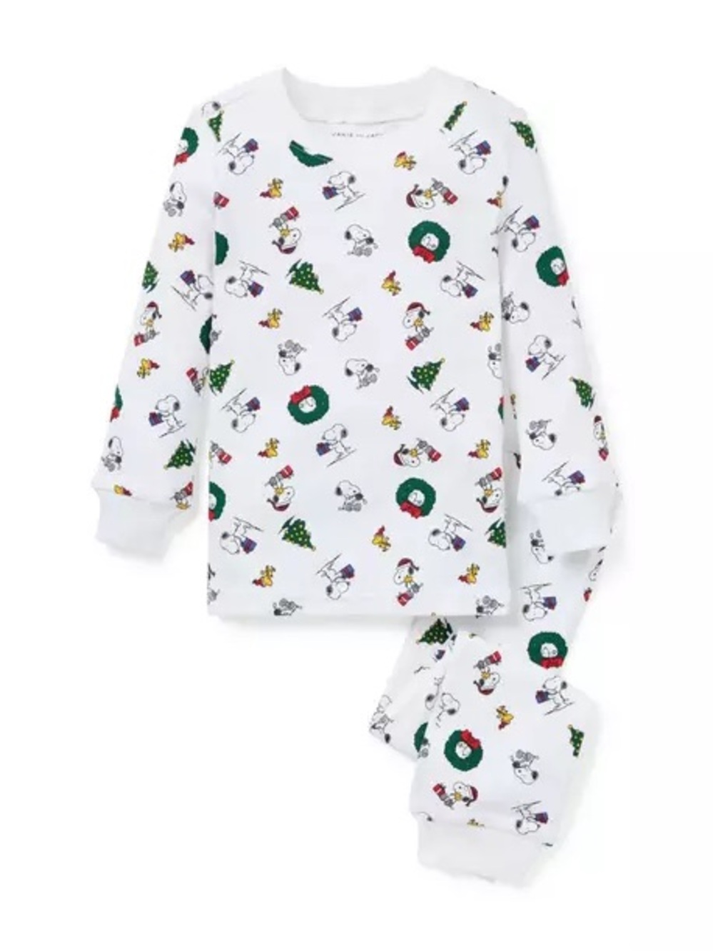Janie and Jack White Snoopy Holiday Print Pajama Set Toddler 2T